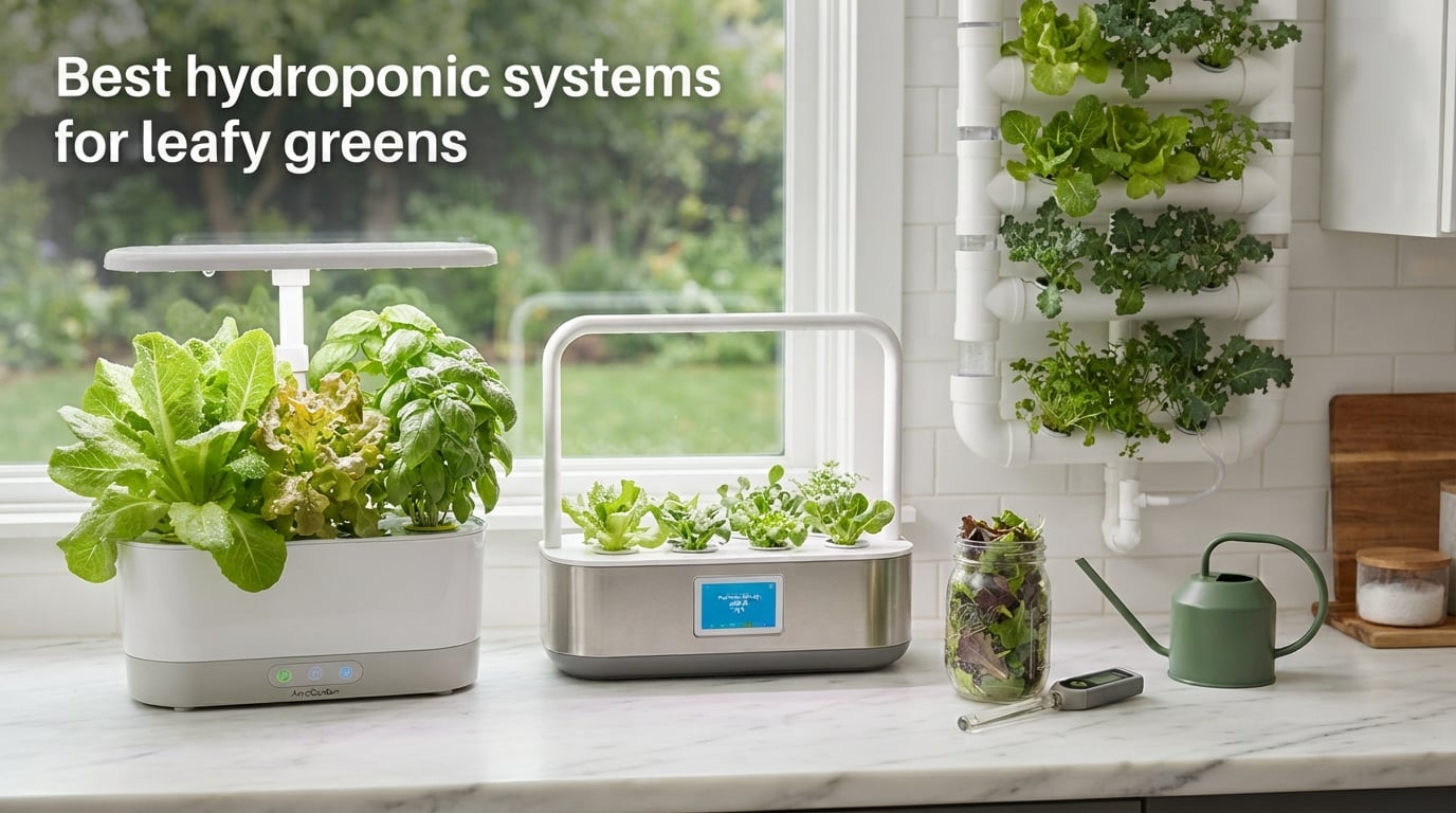 Best hydroponic systems for leafy greens