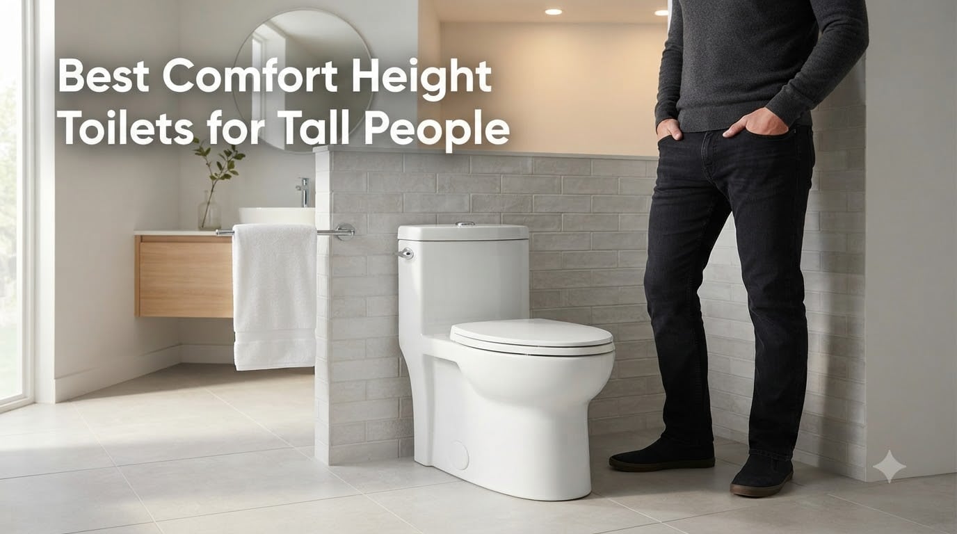 Best Comfort Height Toilets for Tall People
