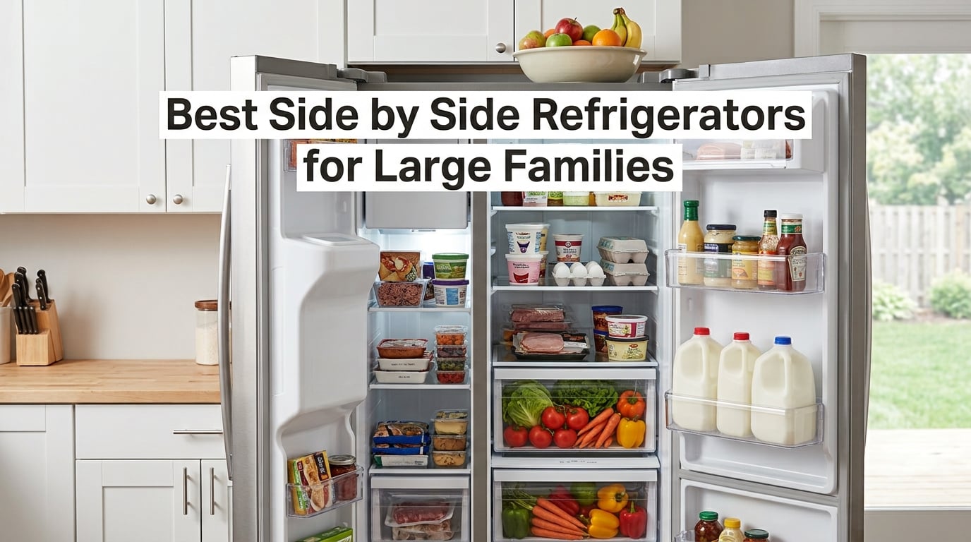 Best Side by Side Refrigerators for Large Families