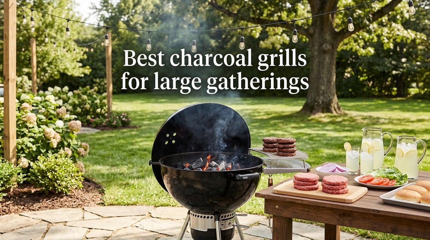 Best charcoal grills for large gatherings