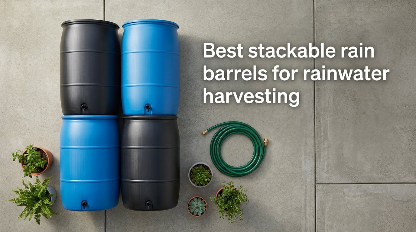 Best stackable rain barrels for rainwater harvesting