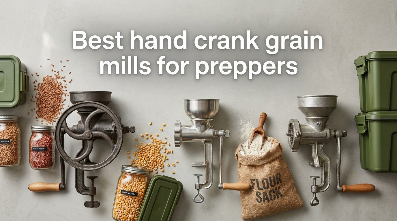 Best hand crank grain mills for preppers