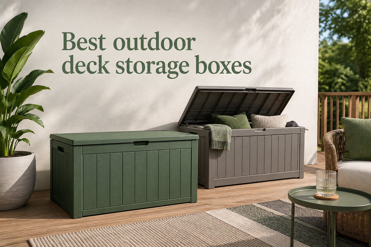 Best outdoor deck storage boxes