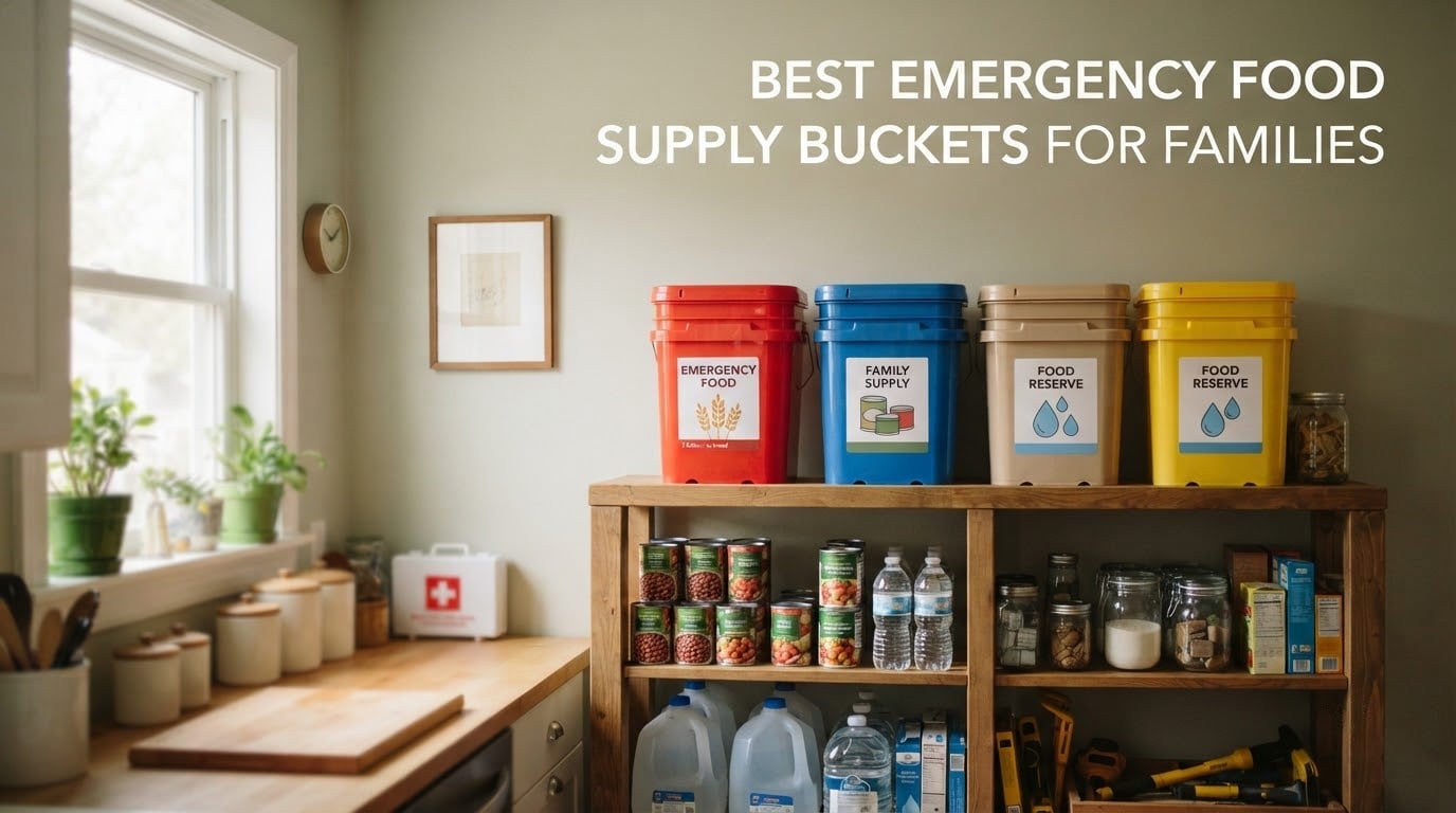 Best emergency food supply buckets for families