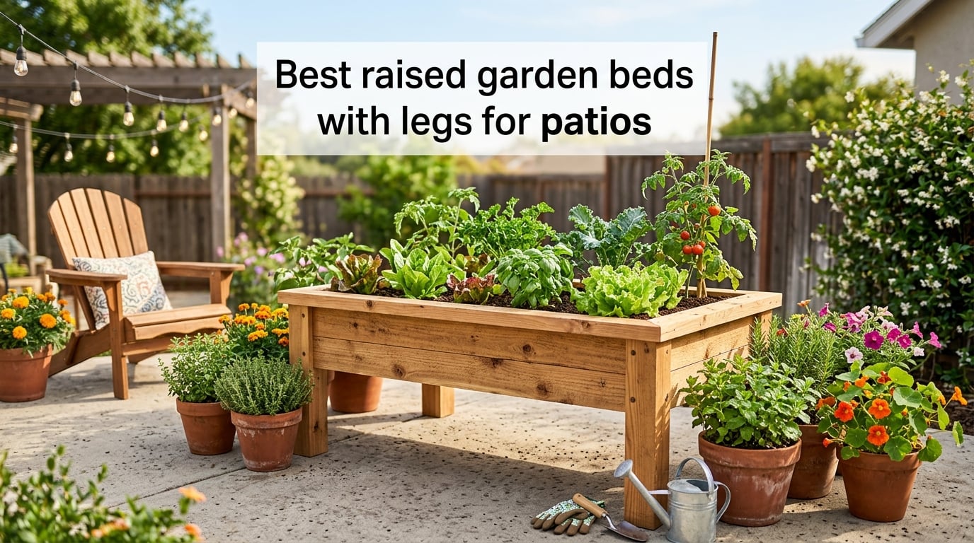 Best raised garden beds with legs for patios