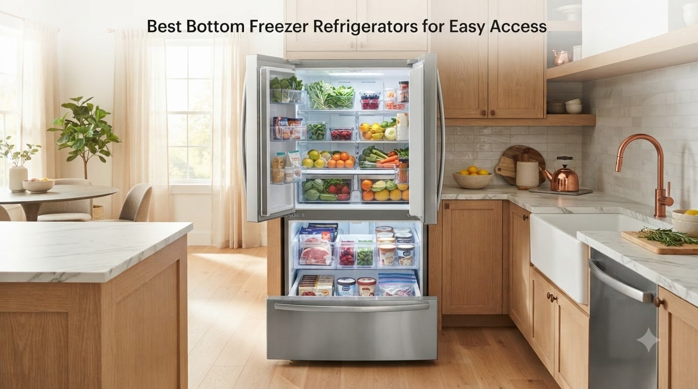 Best Bottom Freezer Refrigerators for Easy Access