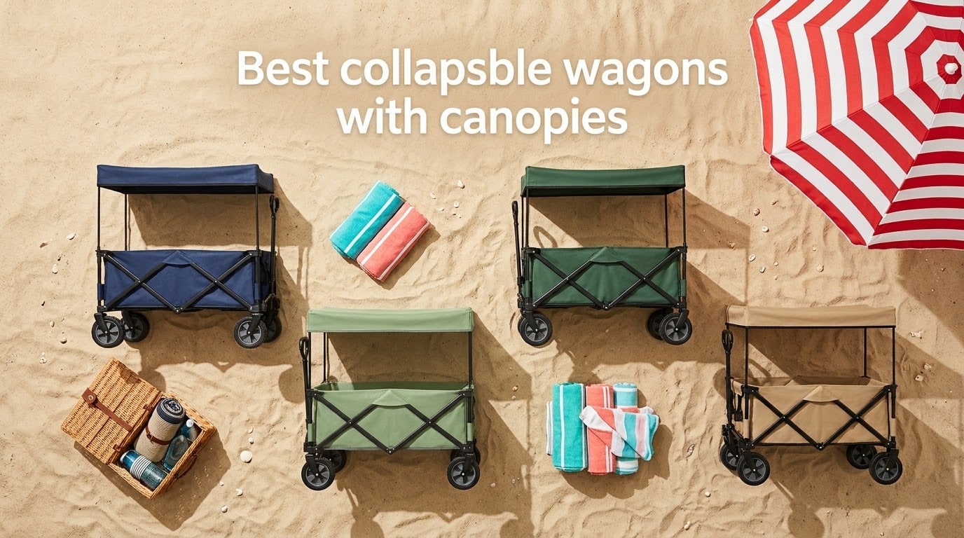 Best collapsible wagons with canopies