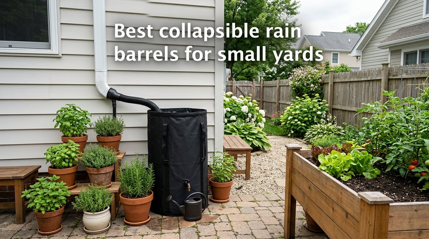 Best collapsible rain barrels for small yards
