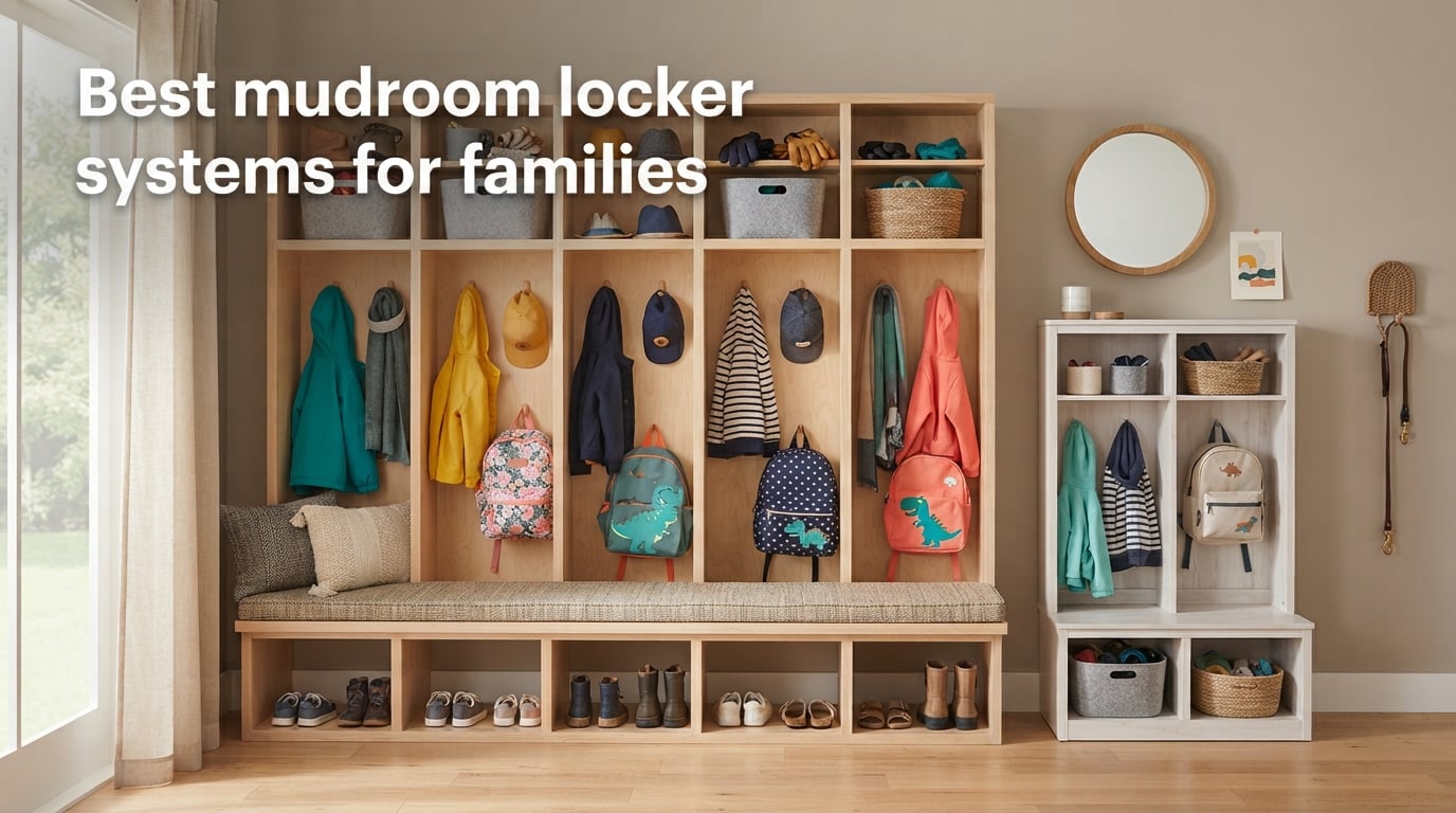 Best mudroom locker systems for families