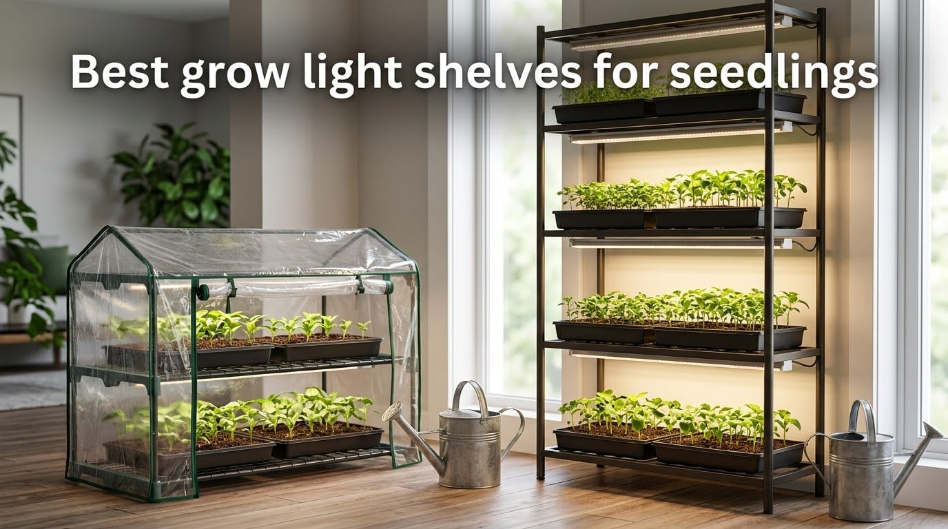 Best grow light shelves for seedlings