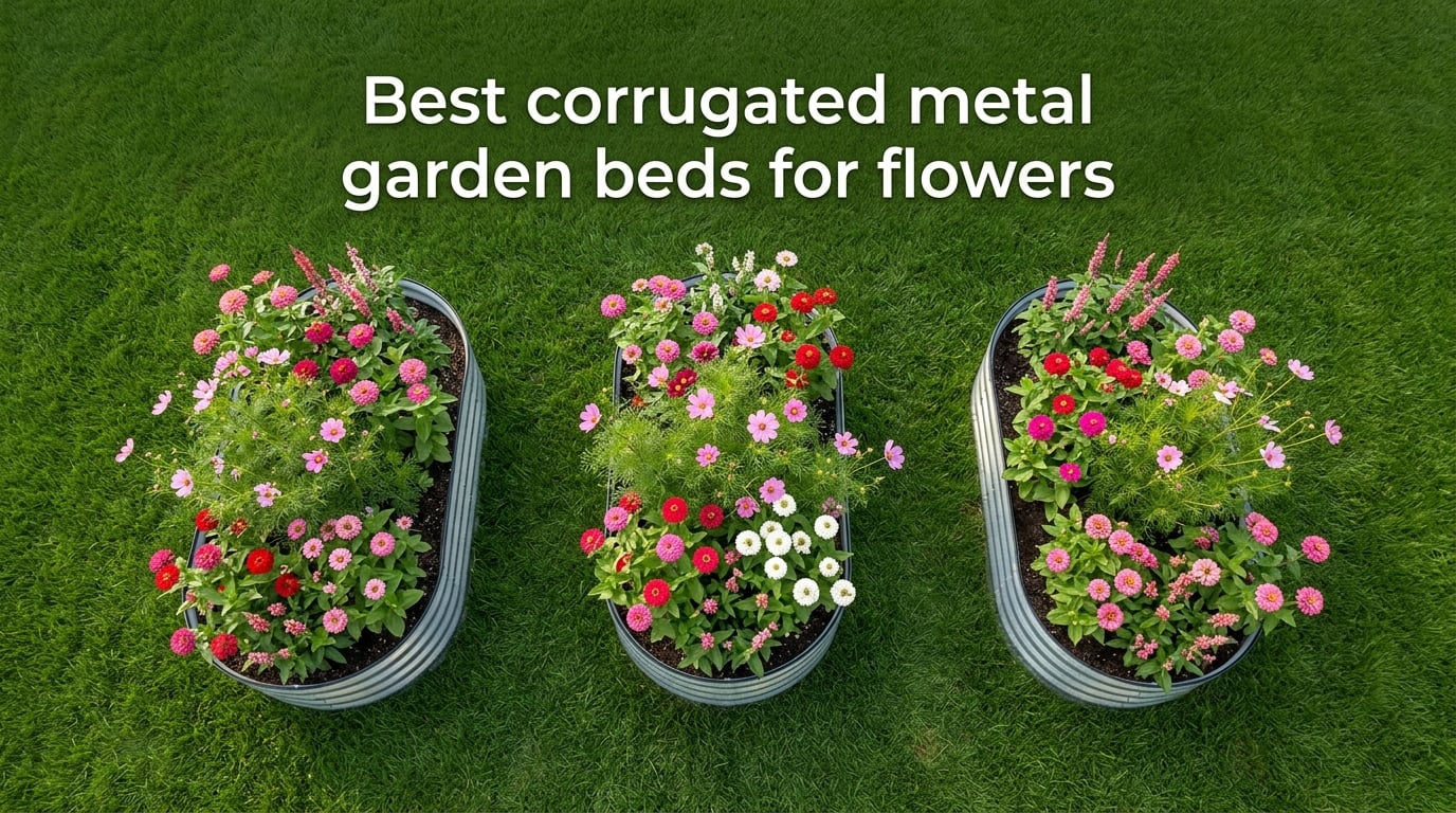 Best corrugated metal garden beds for flowers