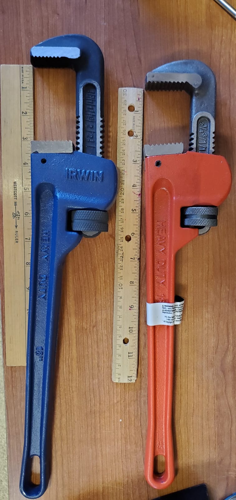 Performance Tool W1133-18B 18 in. Red Drop-Forged Steel Pipe Wrench customer photo 2