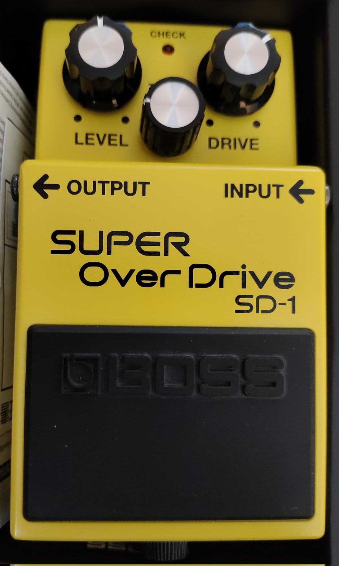 BOSS SD-1 SUPER Overdrive Compact Overdrive Pedal customer photo 2