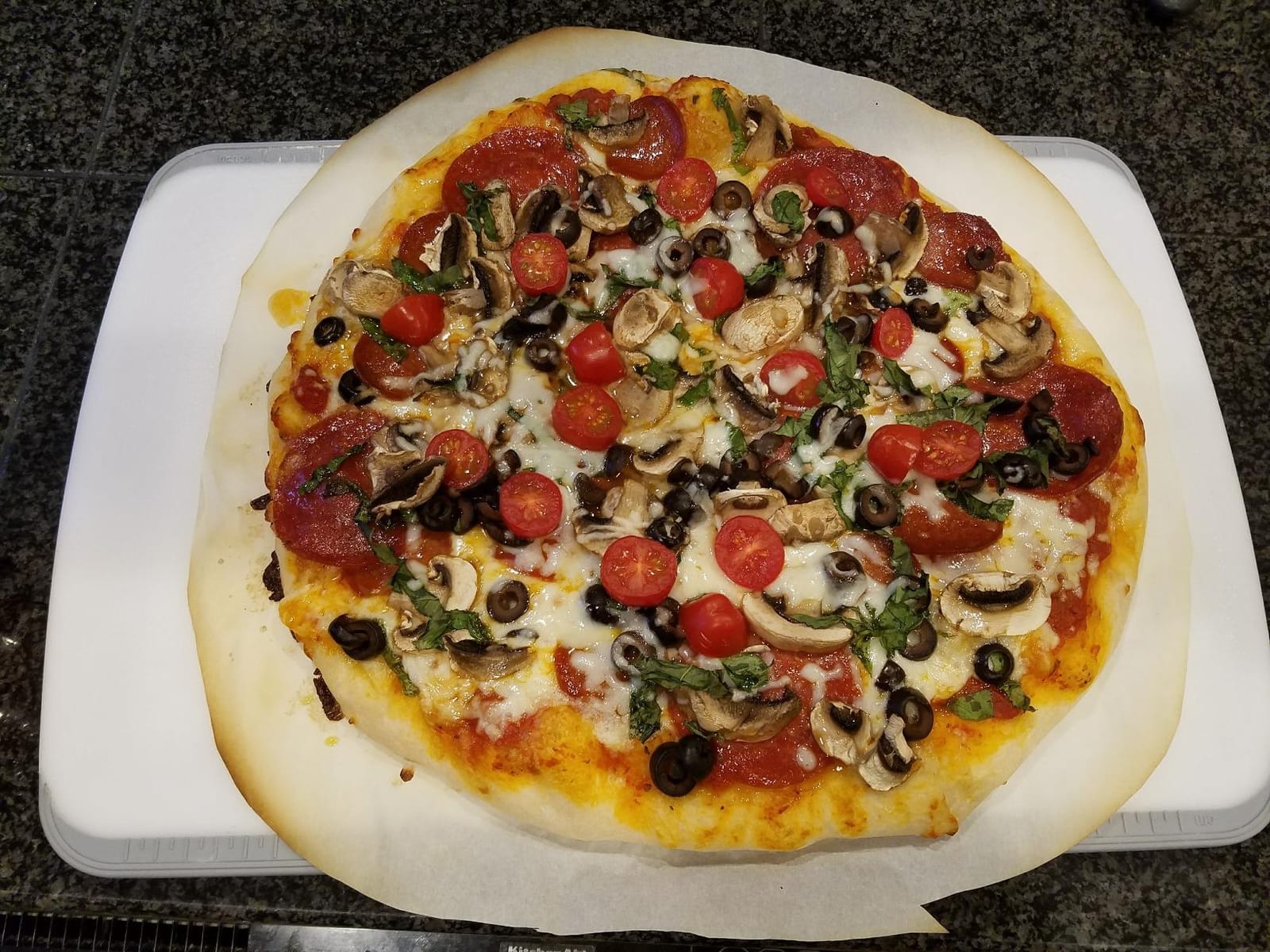 Kamado Joe 15-inch Ceramic Pizza Stone for Brick-Oven Style Pizza Compatible with Kamado Joe Classic Joe 18-inch Charcoal Grill and Smokers, Model KJ-PS23 customer photo 2