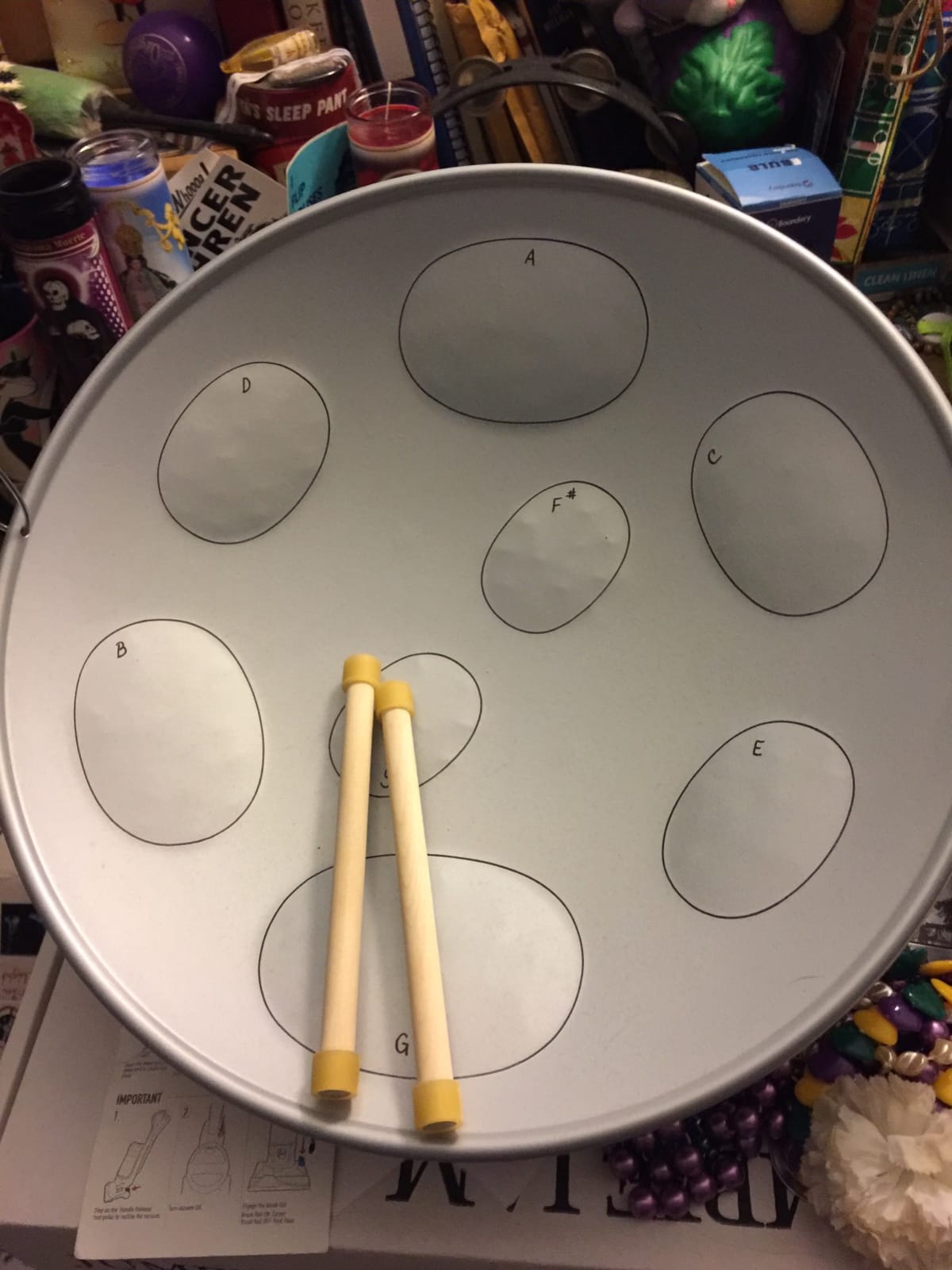 Panyard JJ Jumbie Jam Steel Ready to Play Kit-Silver G-Major with Table Top Stand-Made in USA (W1084) customer photo 1