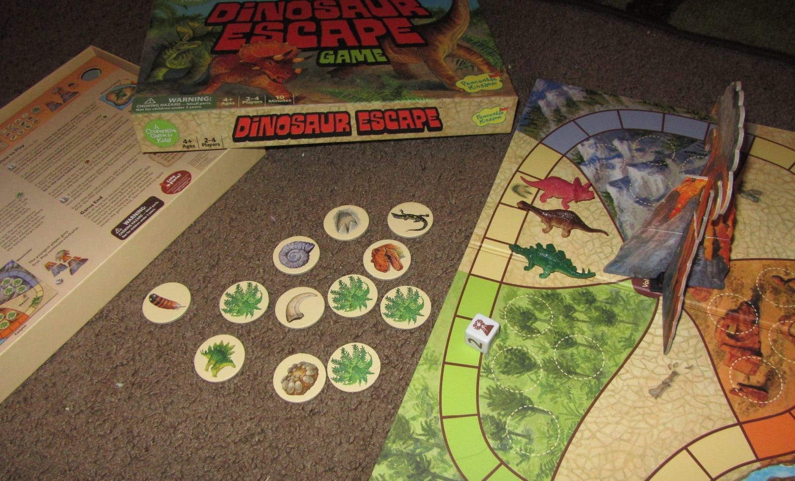 Peaceable Kingdom Dinosaur Escape Cooperative Memory Game of Logic and Luck for 2 to 4 Kids Ages 4+ customer photo 1