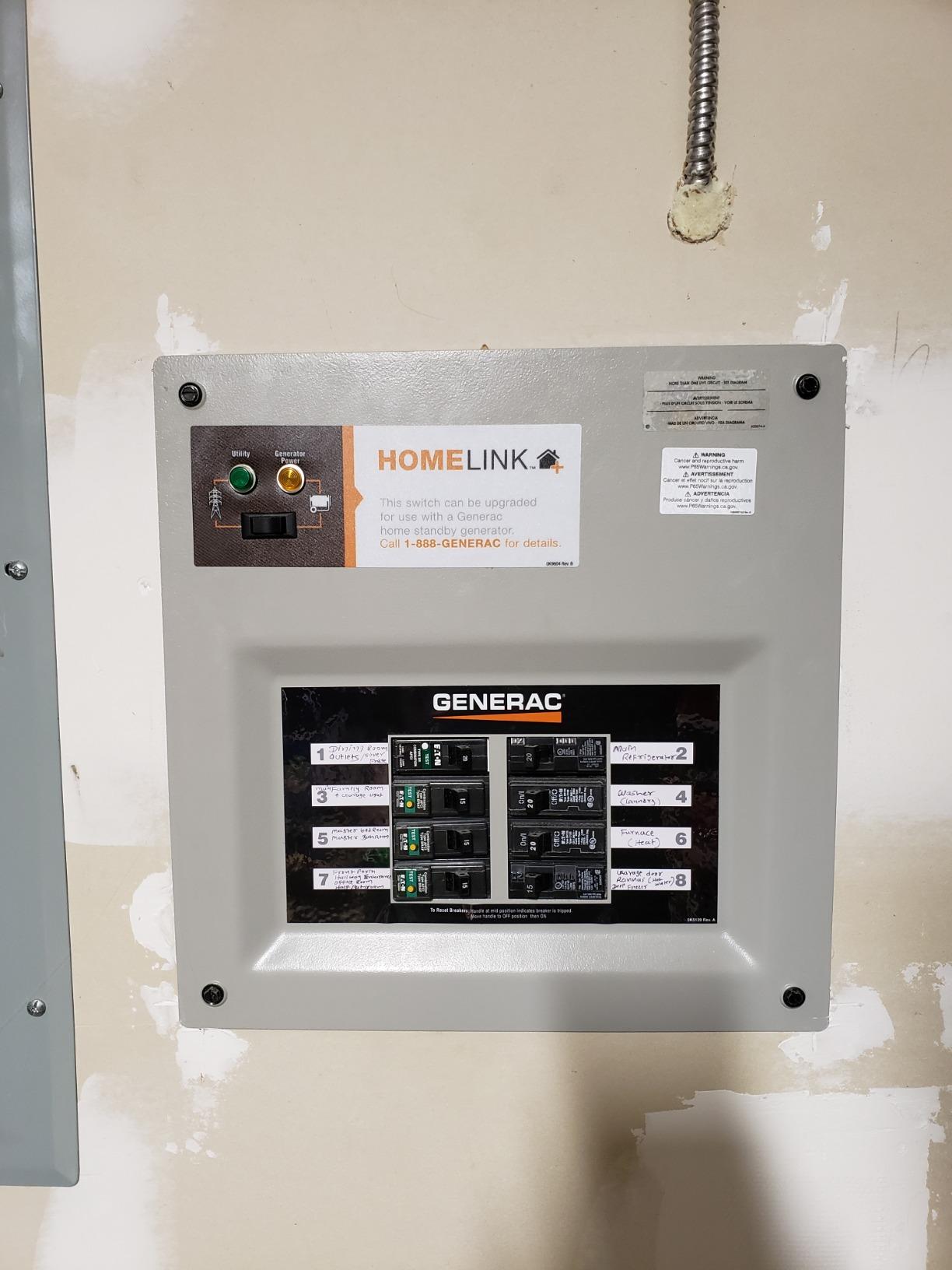 Generac 6854 HomeLink 30 Amp Transfer Switch Kit customer photo 1