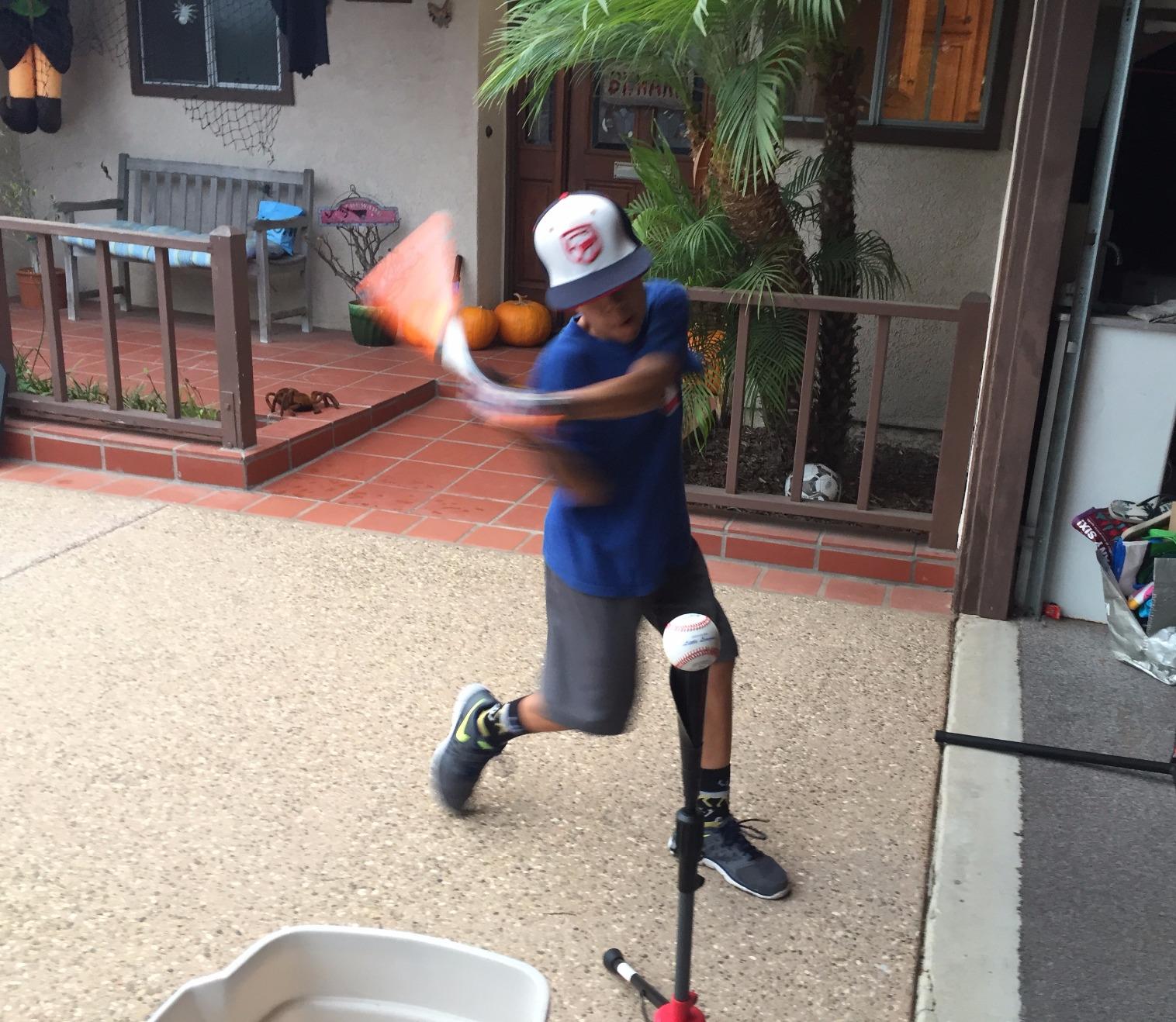 PowerNet Baseball & Softball Batting Tee, Adjustable Height Batting Tee 27.5