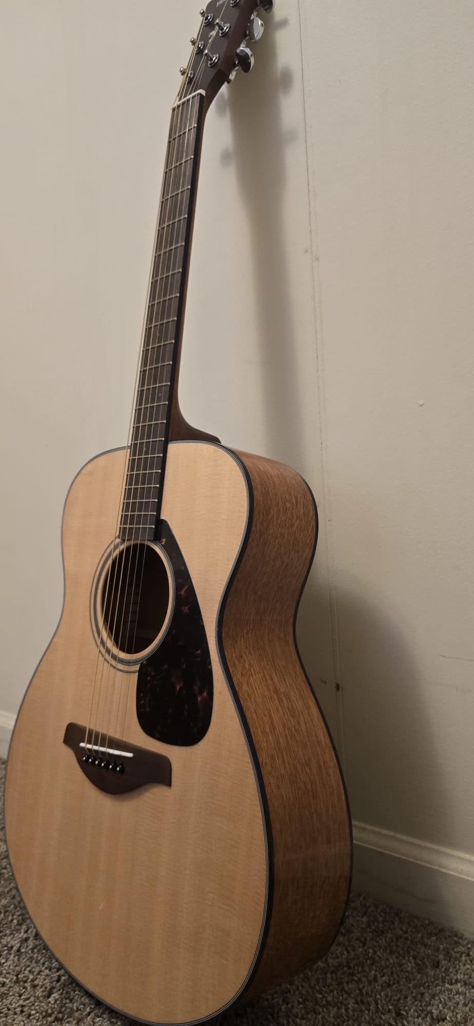 YAMAHA FS800 Small Body Solid Top Acoustic Guitar, Natural, Concert customer photo 1