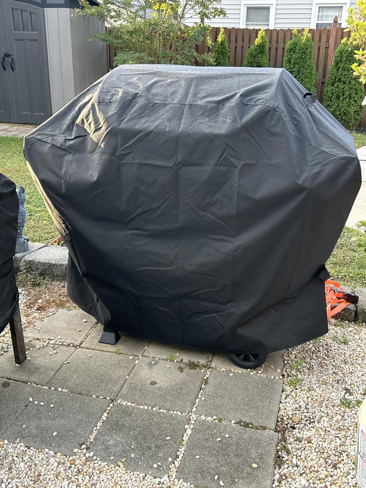 SunPatio 55 Inch Grill Cover for Outdoor Grill Heavy Duty Waterproof, Black customer photo 1