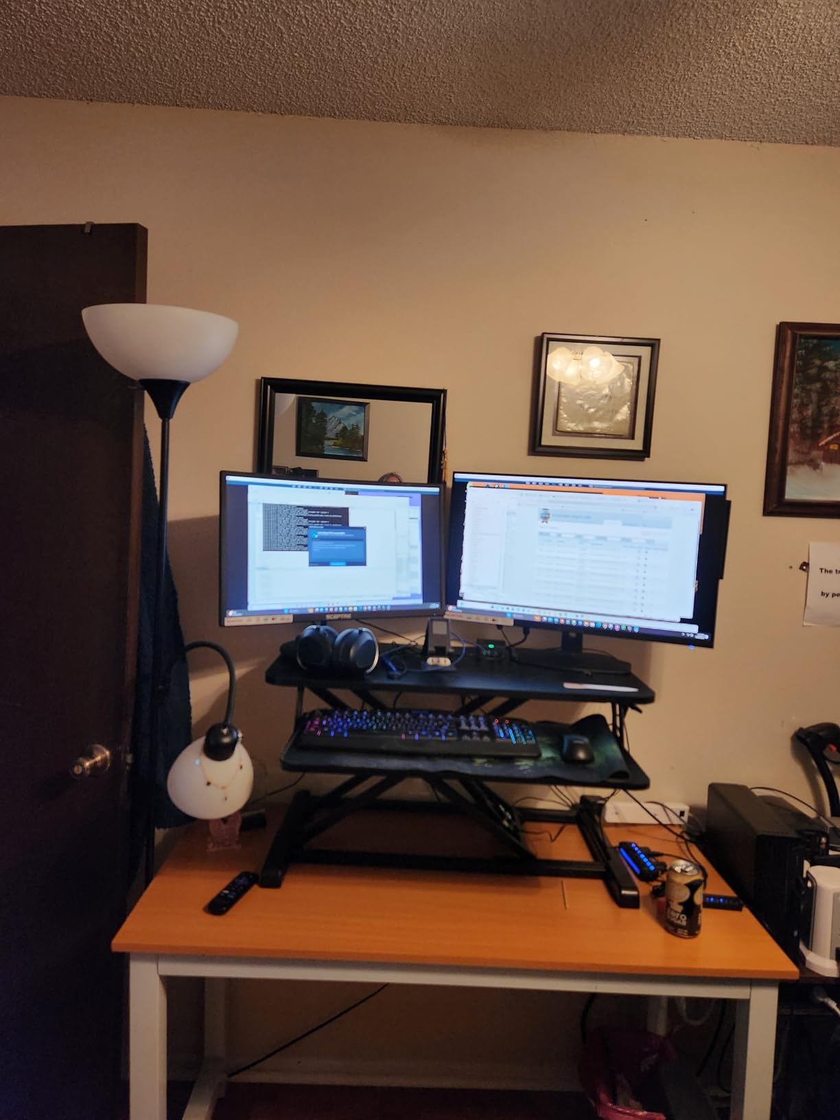TechOrbits Black 32 in Standing Desk Converter, OF-S06-1-BL customer photo 2