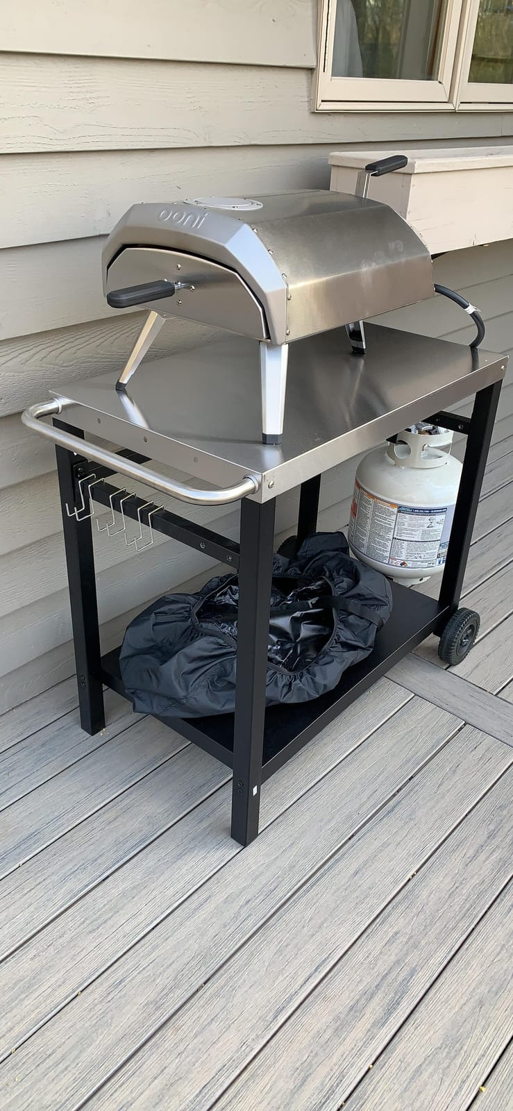 Royal Gourmet Dining Cart Table with Double-Shelf PC3401S (Silver) customer photo 1