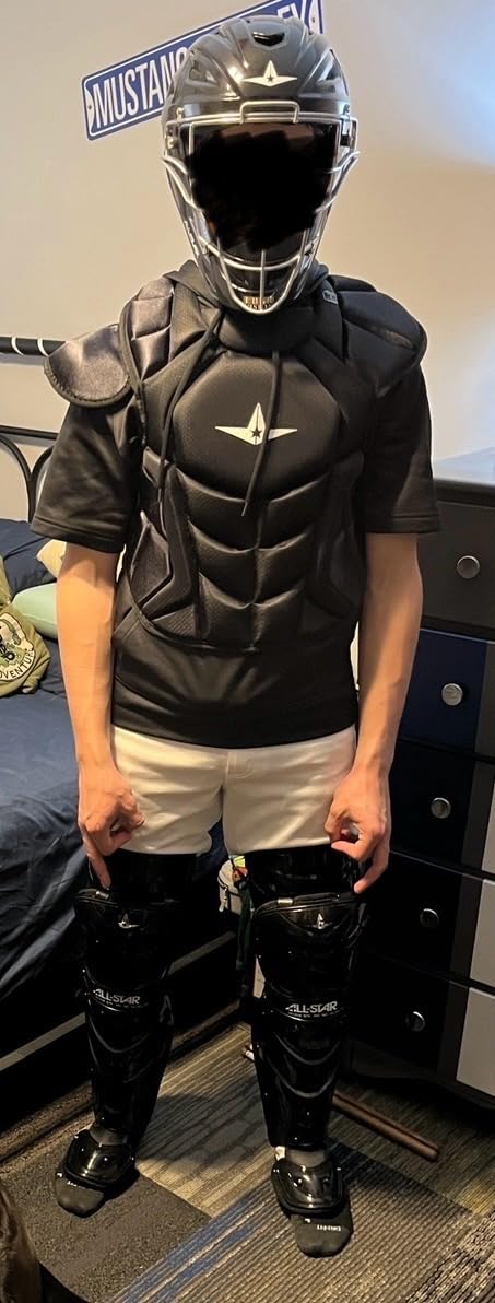 All-Star S7 Axis Ages 9 to 16 - Baseball Catching Equipment Kit (Includes Helmet, Chest Protector, Leg Guards), Meets NOCSAE customer photo 2