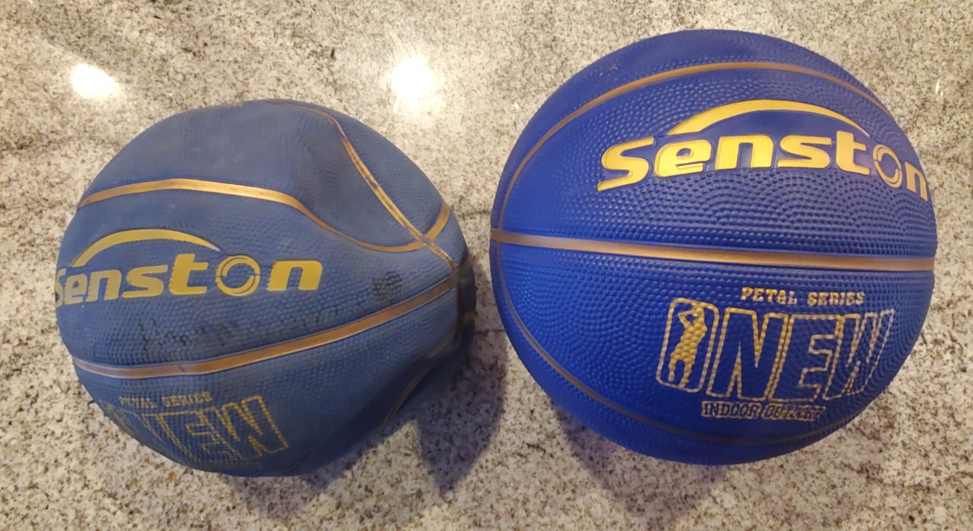 Senston 27.5/29.5'' Outdoor Basketball Premium Grip with Pump for Men Women customer photo 2