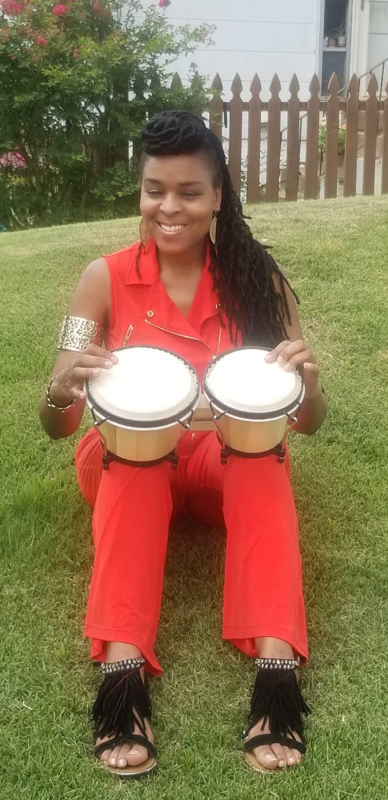Bongo Drum Set, 6” and 7” Percussion Instrument, Wooden and Metal Drum for Adult Kids Beginners Professionals with Tuning Wrench customer photo 2