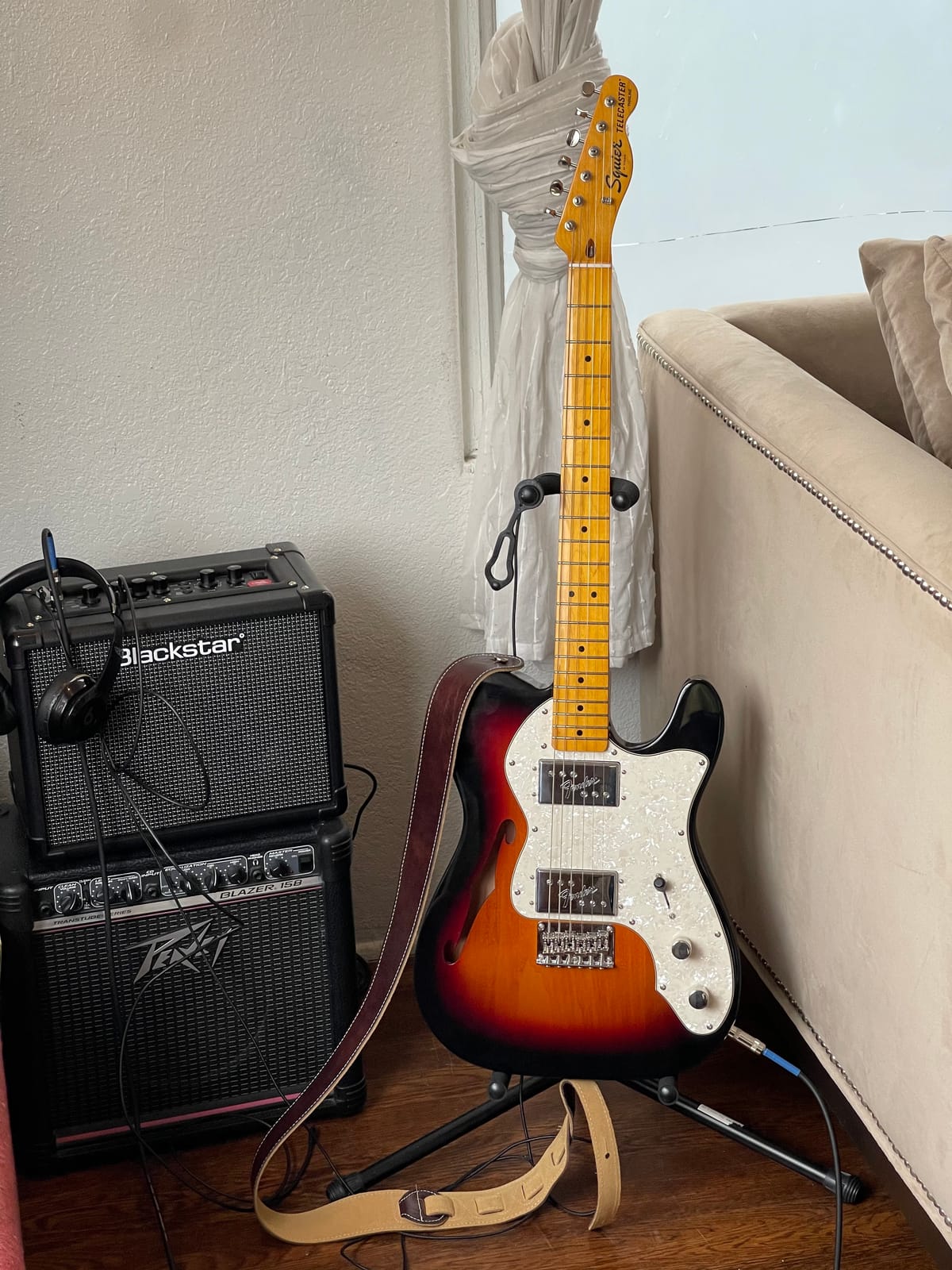Squier Classic Vibe 70s Thinline Telecaster Electric Guitar, with 2-Year Warranty, Natural, Maple Fingerboard customer photo 1