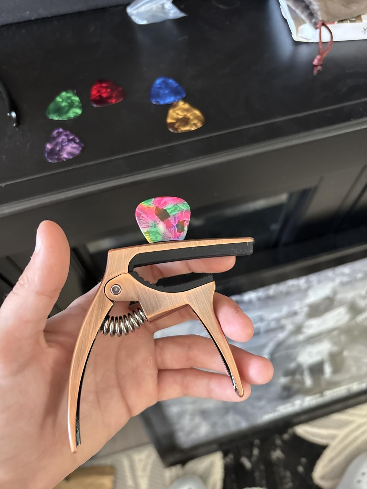 Guitar Capo 3in1 Metal Capo for Acoustic&Electric Guitar Accessories customer photo 1