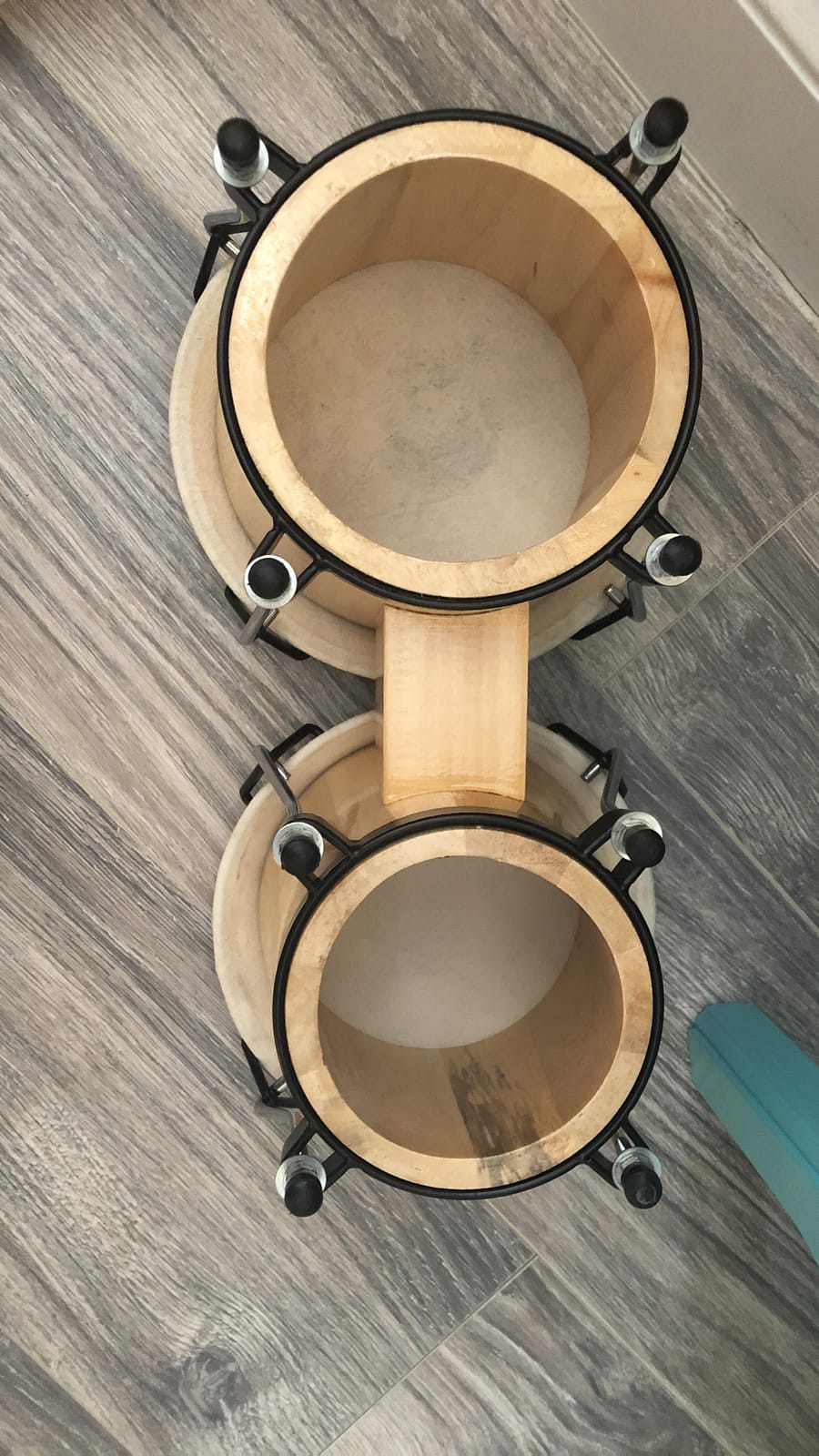 Eastar Bongo Drums 6” and 7” Wood Percussion Instrument Bongos for Kids Adults Beginners Natural Finish, EBO-1 customer photo 2