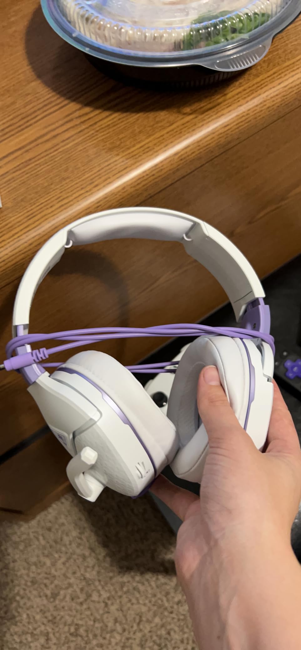 Turtle Beach Recon Spark White/Purple Gaming Headset for Xbox, PlayStation, Nintendo Switch, PC, and Mobile - Over Ear, Wired customer photo 1