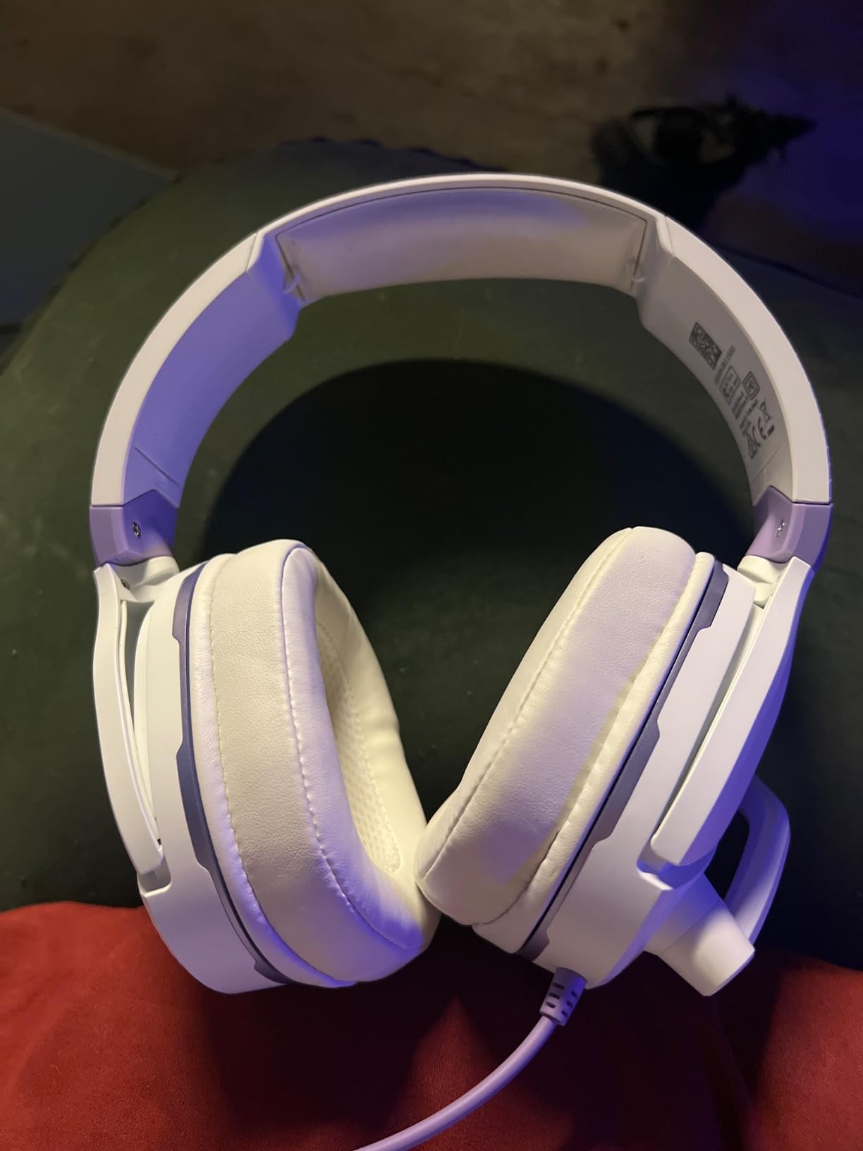 Turtle Beach Recon Spark White/Purple Gaming Headset for Xbox, PlayStation, Nintendo Switch, PC, and Mobile - Over Ear, Wired customer photo 2