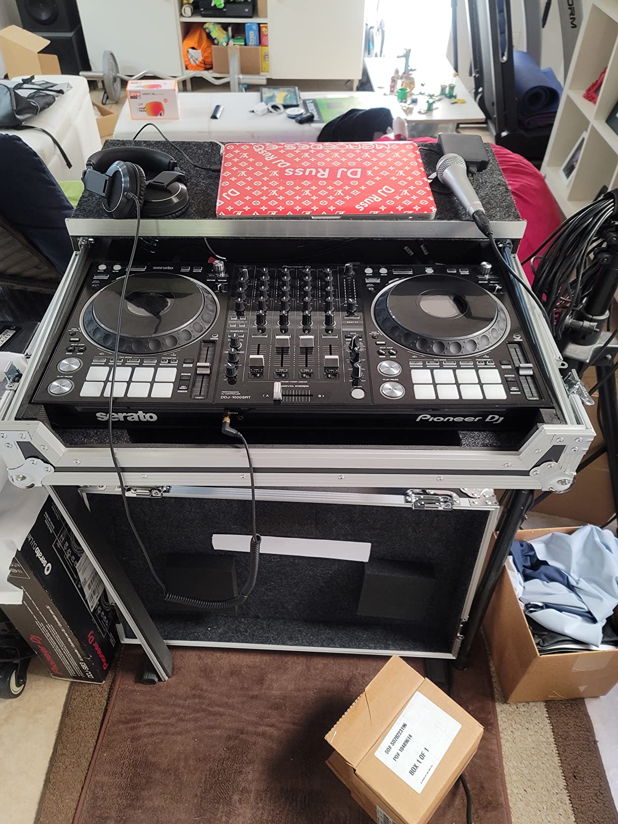 Flight Case Fits Pioneer DDJ-1000 with Glide Laptop Stand - Harmony Cases customer photo 2