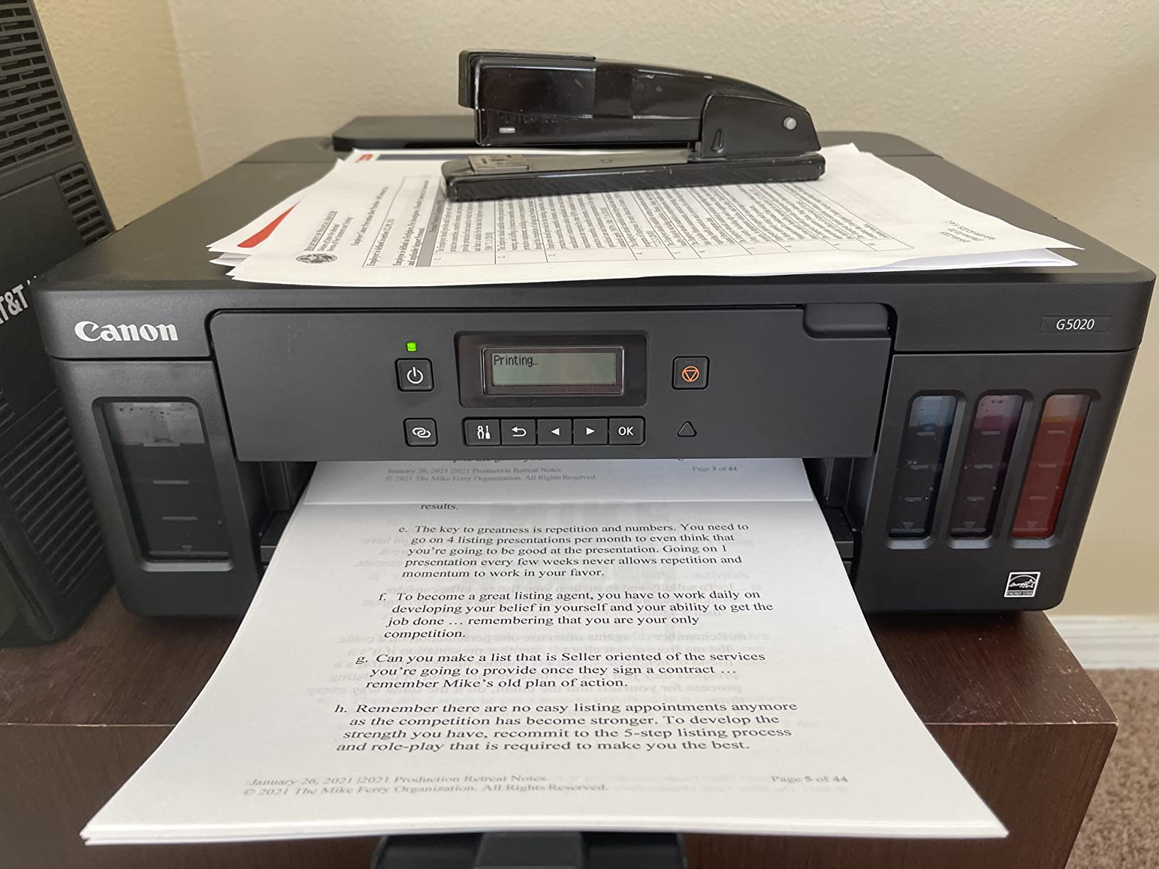 Canon PIXMA G5020 Wireless MegaTank Single Function SuperTank Printer | Mobile & Auto 2-Sided Printing customer photo 1