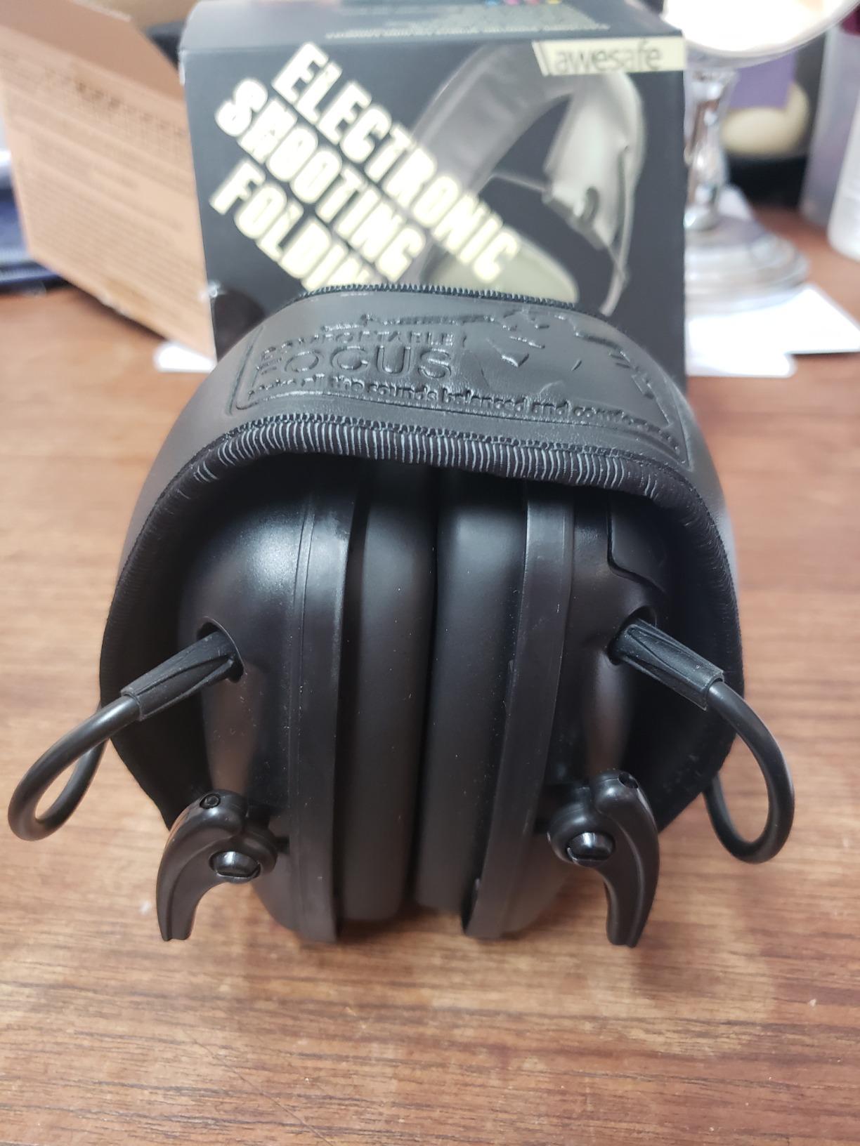 awesafe Electronic Shooting Ear Protection-NRR 24dB Noise Reduction Headphones for Hunting & Gun Range Use customer photo 2