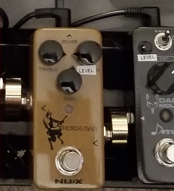 NUX Horseman Overdrive Guitar Effect Pedal with Gold and Silver modes, True/Buffer Bypass, Clean Boost, Natural Distortion,Treble, Gain and Output level controls, DC 9V, 1/4-inch Jack customer photo 1