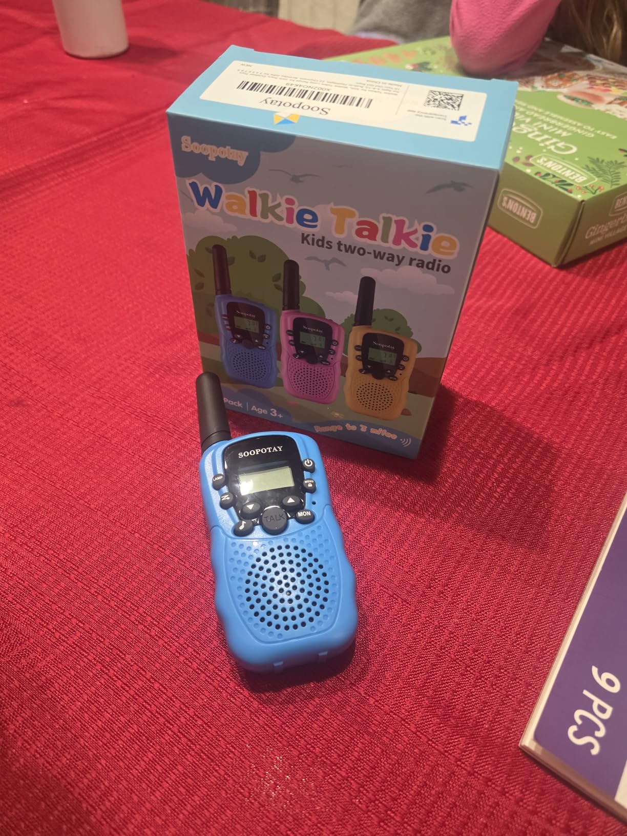 Rechargeable Walkie Talkies for Kids, 2000 mAH Last 3-4 Days 2 Way Radios, Toys for 3-12 Year Old Boys Girls to Outside, Camping, Hiking Birthday Holiday Easter Basket Stuffers Presents customer photo 1