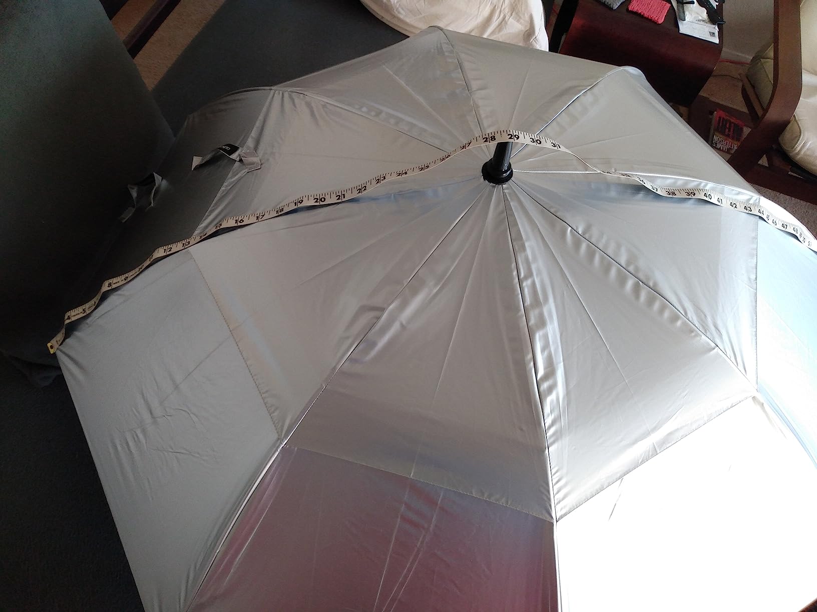 Prospo 68inch Golf Umbrella UV Protection Extra Large Oversized Heavy Duty Auto Open Double Canopy Vented Sun Rain Umbrella Windproof Blue customer photo 1