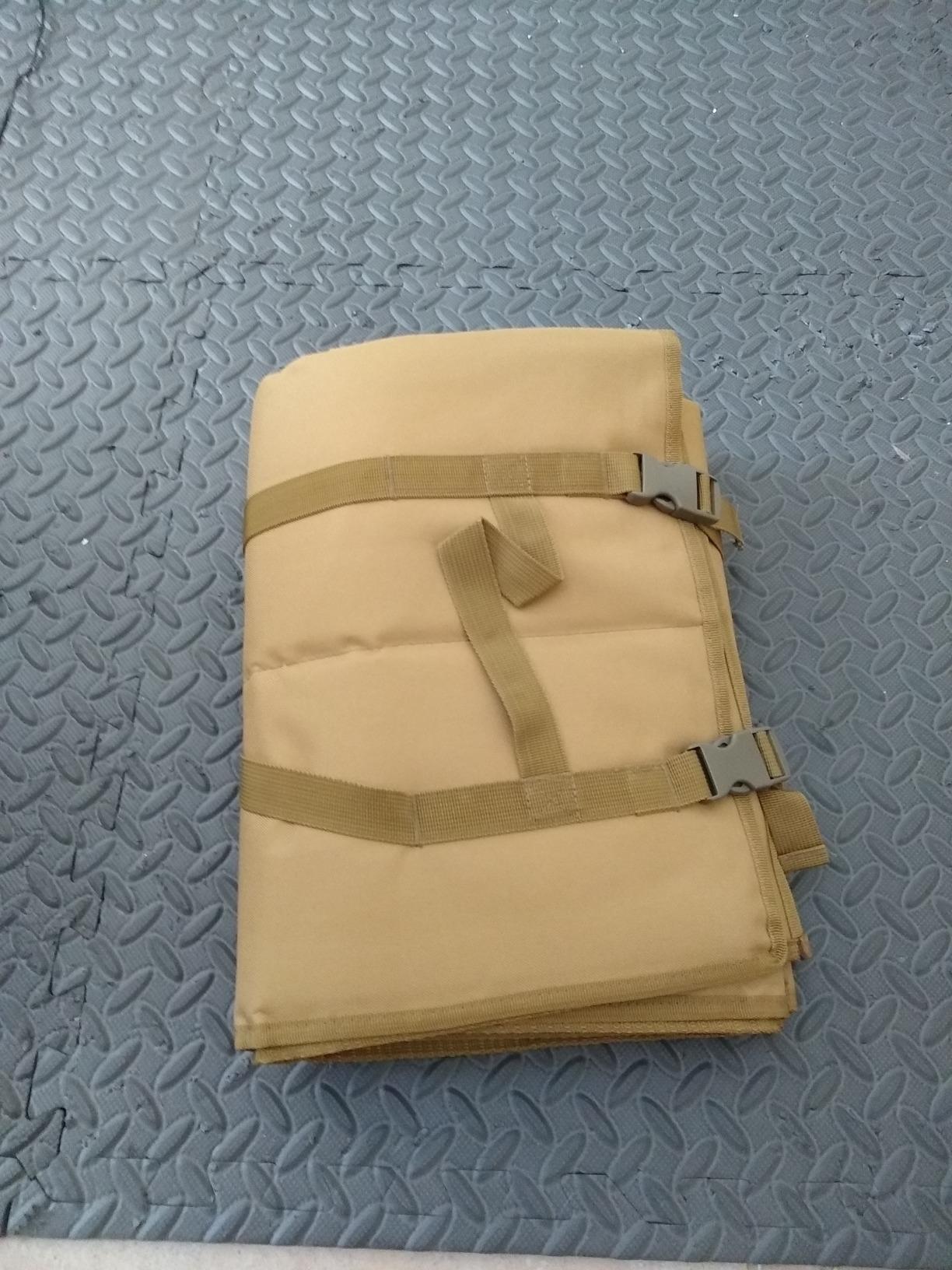 MYDAYS Tactical Roll Up Padded Shooting Mat,Non-Slip Durable Shooting Rest Hunting Accessories,Hunting Mats for Shooters (Khaki, L) customer photo 2