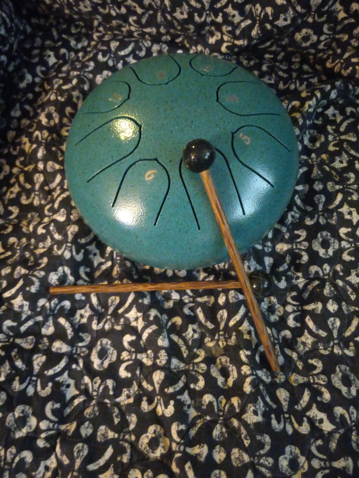 Steel Tongue Drum 6 Inch 8 Notes Musical Instrument, Rain Drum Style Gift customer photo 1