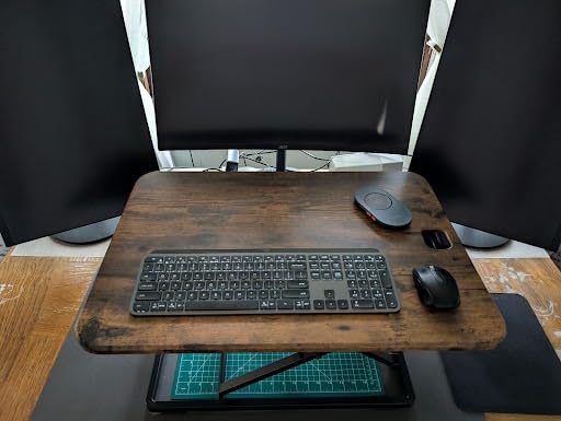VIVO Black 26 in Single Top Standing Desk Converter, DESK-V001J customer photo 1
