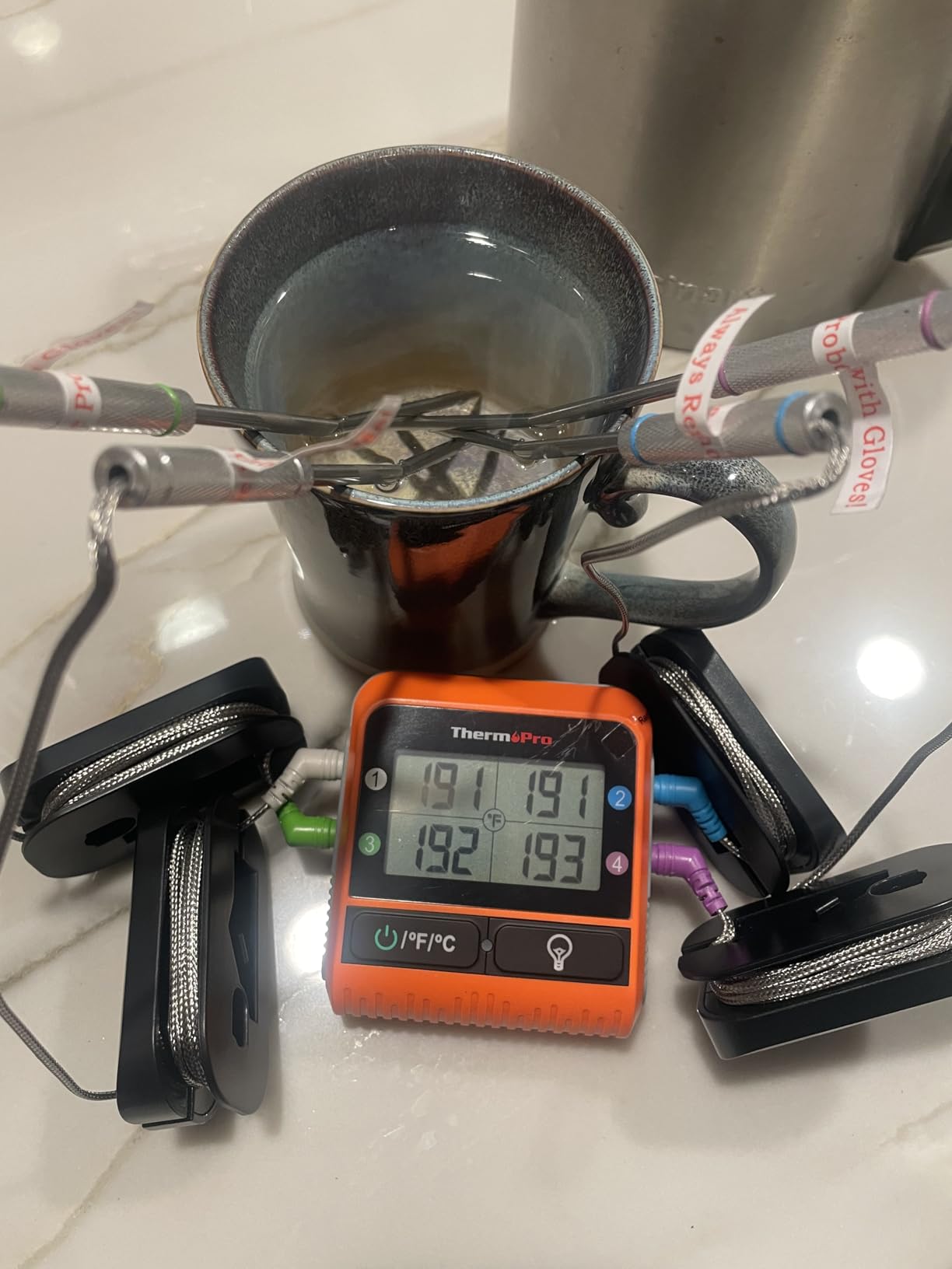 TempPro TempSync 1000FT Wireless Meat Thermometer for Grilling and Smoking customer photo 2