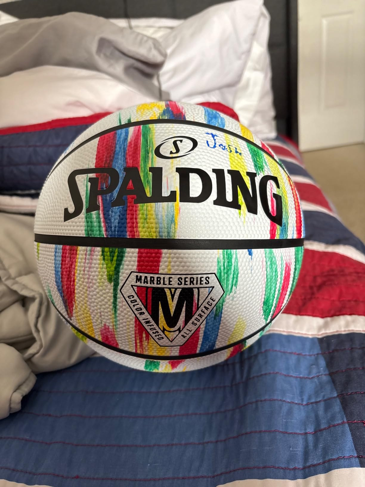 Spalding Outdoor Rubber Basketballs | Performance Rubber Cover Designed for Outdoor Play | Multiple Sizes & Colors customer photo 1