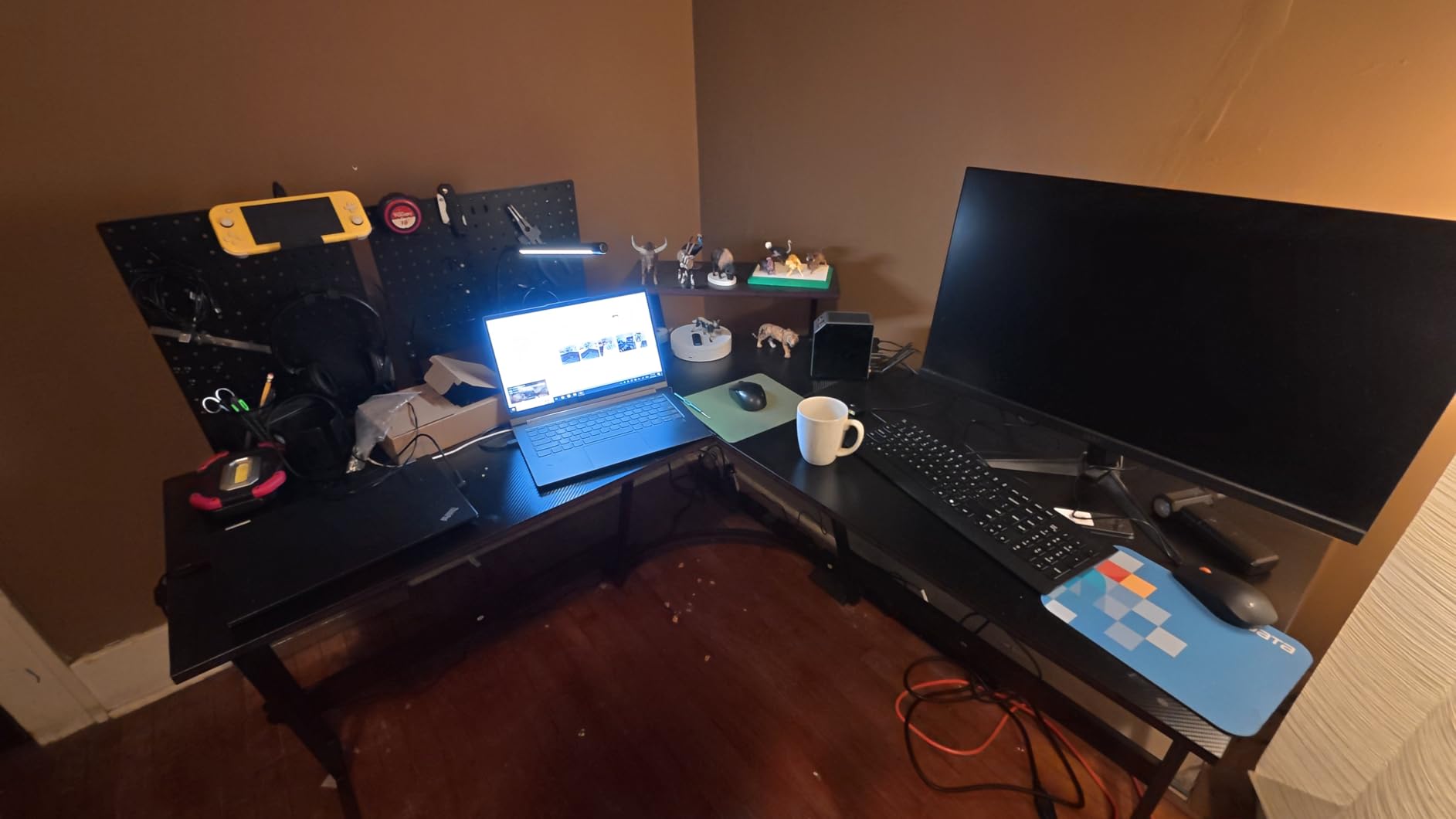 Homall L Shaped Gaming Desk Computer Corner Desk PC Gaming Desk Table customer photo 2