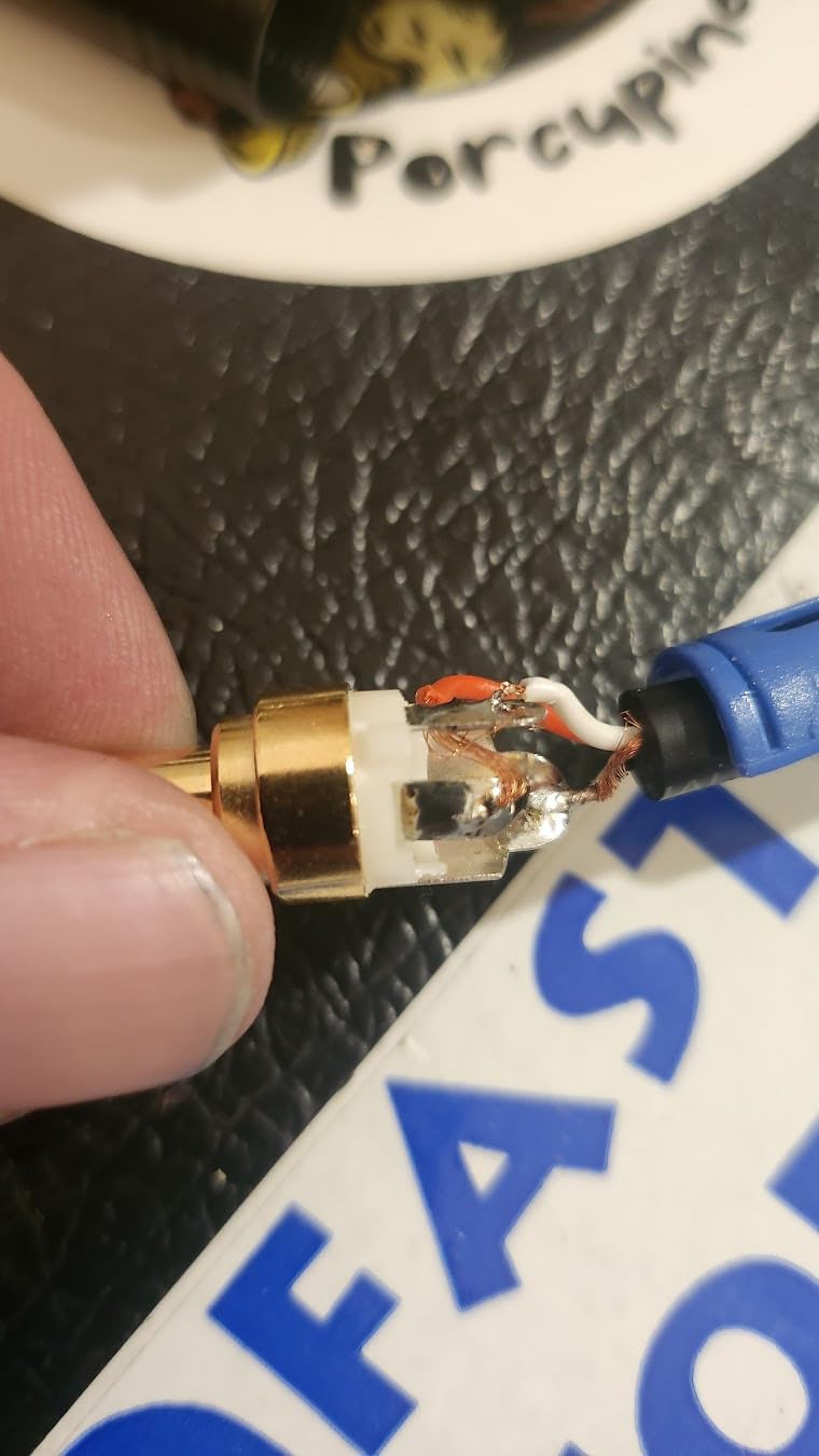 1/4 Inch TRS to TRS Right Angle Patch Cable, 1 Ft 2 Pack customer photo 2