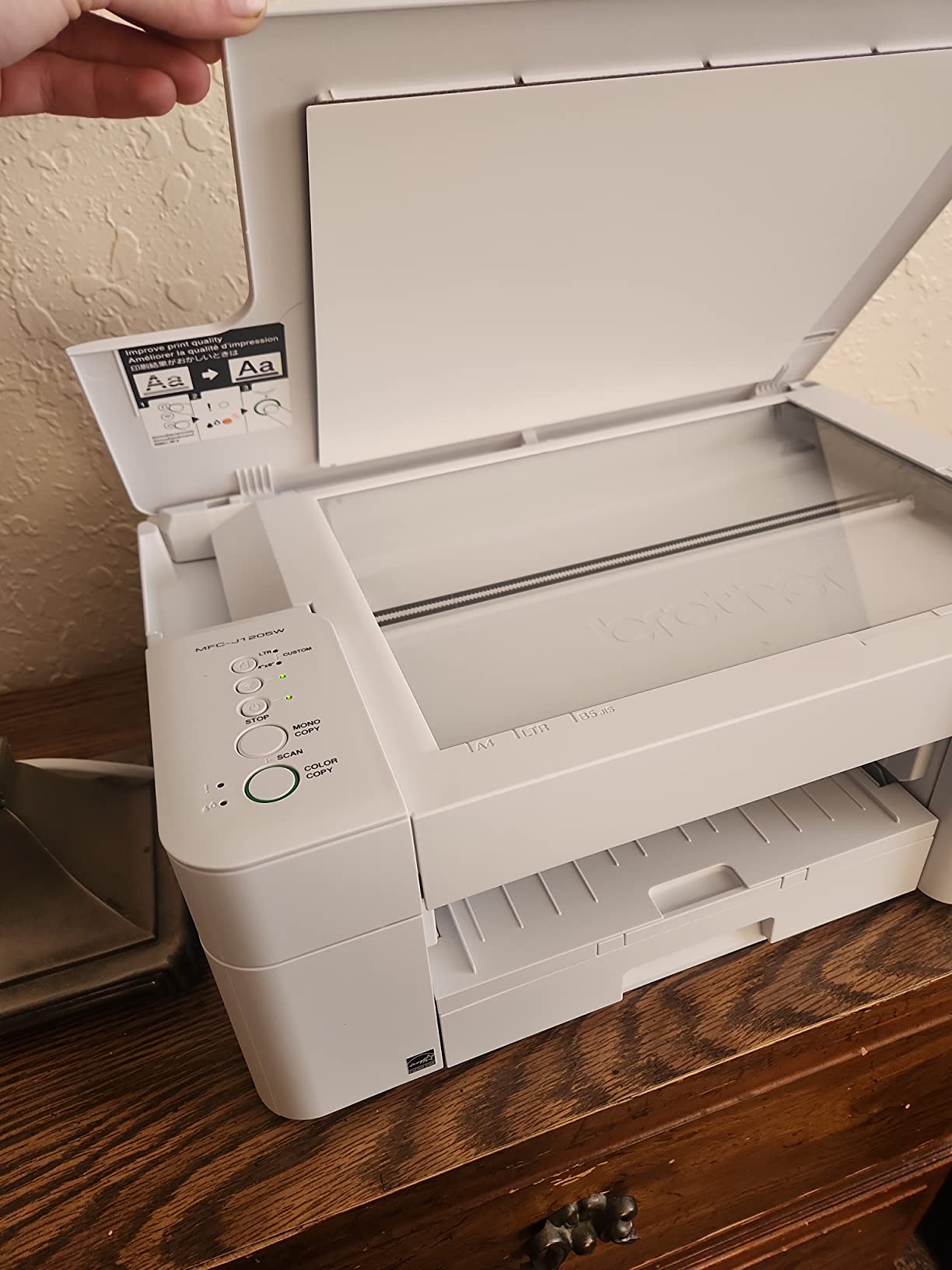 Brother MFC-J1205W INKvestment -Tank Wireless Multi-Function Color Inkjet Printer with Up to 1-Year in Box, Works with Alexa customer photo 1