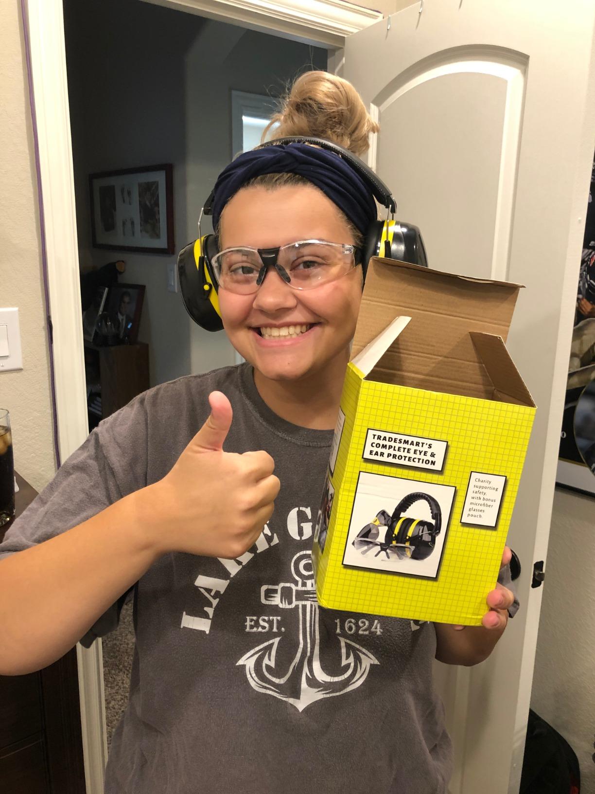 TradeSmart Shooting Ear Protection for Gun Range, NRR 28 Earmuffs & Eyewear customer photo 1