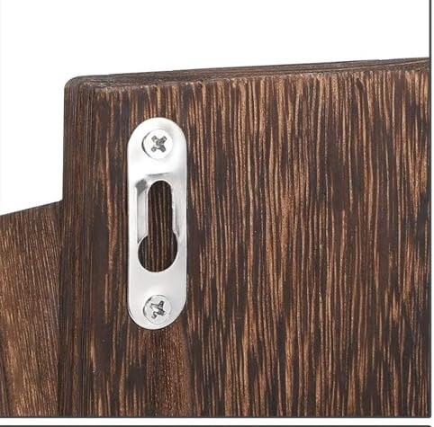 MOOACE Mail Organizer Wall Mount, Wood Mail and Key Holder with Hooks customer photo 1